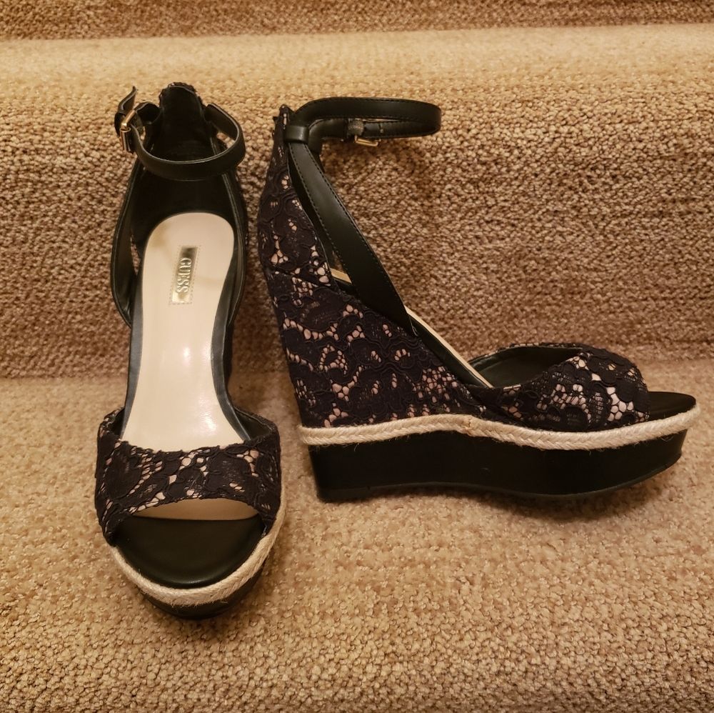 Guess Platform Wedge  size 7.5